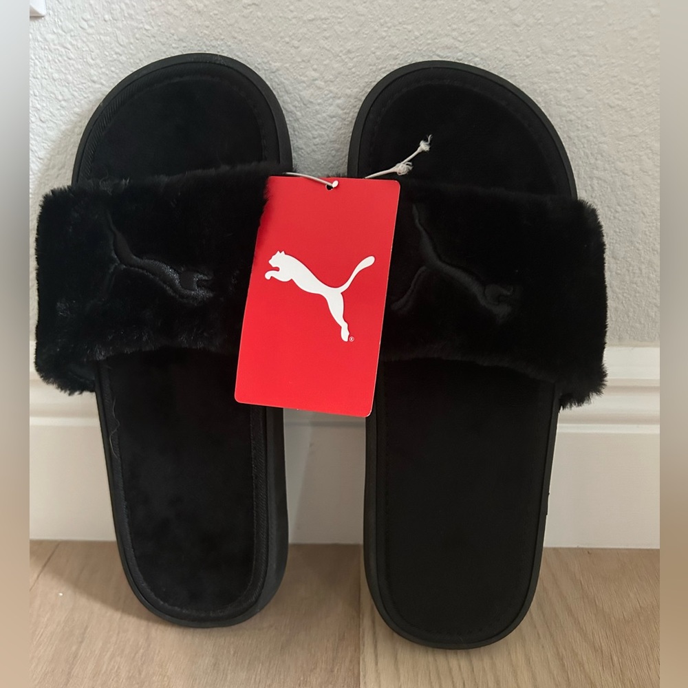 Brand new with tag Cool cat Fluffy slides